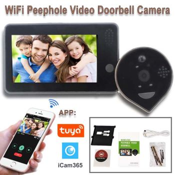 Smart Wireless Doorbell Camera Peephole Viewer PIR Detection