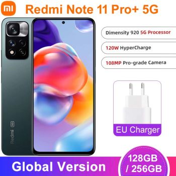 Global Version Xiaomi Redmi Note 11 Pro+ 5G Smartphone 128GB/256GB 108MP Camera NFC