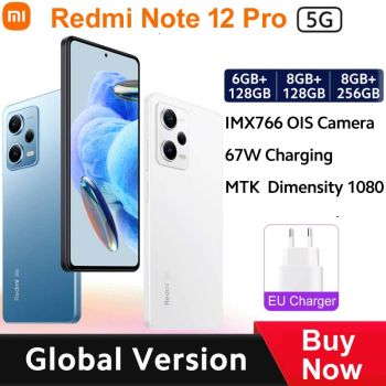 Xiaomi Redmi Note 12 Pro 5G Smartphone 128GB/256GB 50MP Camera NFC Global Version