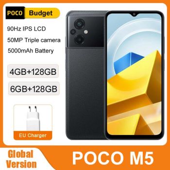 Global Version POCO M5 4G Smartphone 128GB ROM  90Hz Display 50MP Camera NFC
