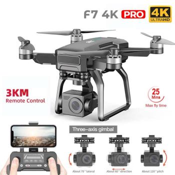 RC Quadcopter F7 Pro 4K HD Camera GPS Positioning 3-Axis Gimbal Drone