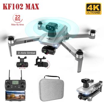 RC Quadcopter KF102 Max 4K HD Camera Obstacle Avoidance 2-Axis Gimbal 5G Drone