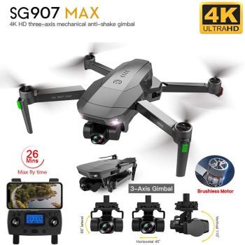RC Quadcopter SG907 MAX 4K Camera 5G Wifi 3-Axis Gimbal GPS Drone