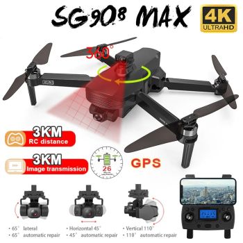 RC Quadcopter SG 908 Max KUN2 4K HD 3-Axis Camera GPS Positioning Obstacle Avoidance Drone