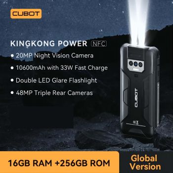 Cubot KingKong Power Smartphone 6.5 Inch Screen 16GB+256GB 10600mAh Battery NFC