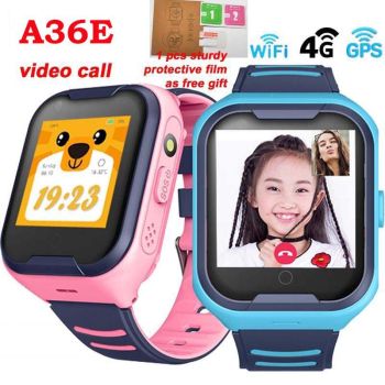 A36E Kids Smartwatch 4G Network Wifi GPS SOS Video call Alarm Clock Camera
