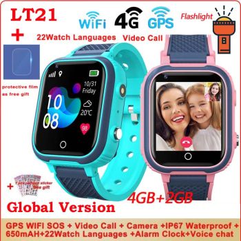 LT21 4G Kids Smartwatch GPS Tracker WIFI SOS Video And Phone Call