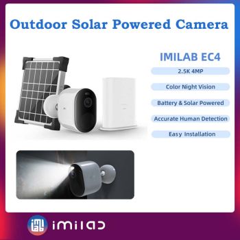 EC4 Outdoor Solar Powered Wireless IP Camera System 4MP WiFi