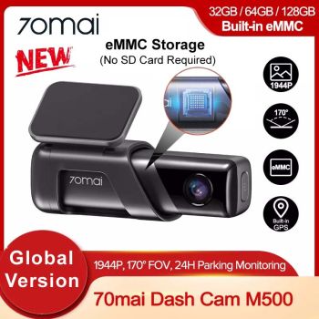 Xiaomi 70mai Dash Cam M500 Built-in eMMC storage GPS ADAS 1944P 170FOV