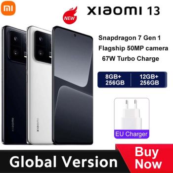 Xiaomi 13 5G Smartphone 50MP Leica Camera 120Hz AMOLED Display 67W Charger Global Version