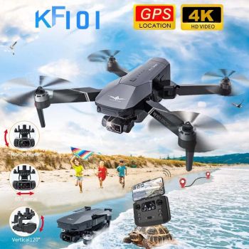 RC Quadcopter KF101 4K HD Camera GPS Positioning 3-Axis Gimbal Drone