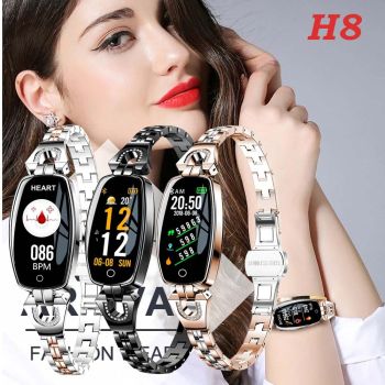 H8 Smartwatch Women Ultra Slim Elegant Heart Rate Blood Pressure Monitor Fitness Tracker
