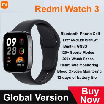 Redmi Watch 3 Heart Rate Blood Oxygen GPS Activity Tracker Bluetooth Call Global Version